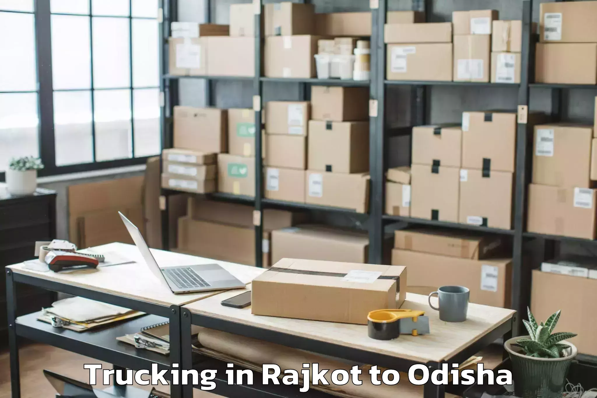 Easy Rajkot to Brajarajnagar Trucking Booking